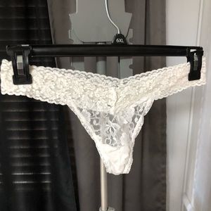 Sexy White Lace Thong Panties NWOT